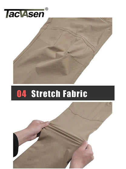 TACVASEN Herren Cargo-Anglerhose