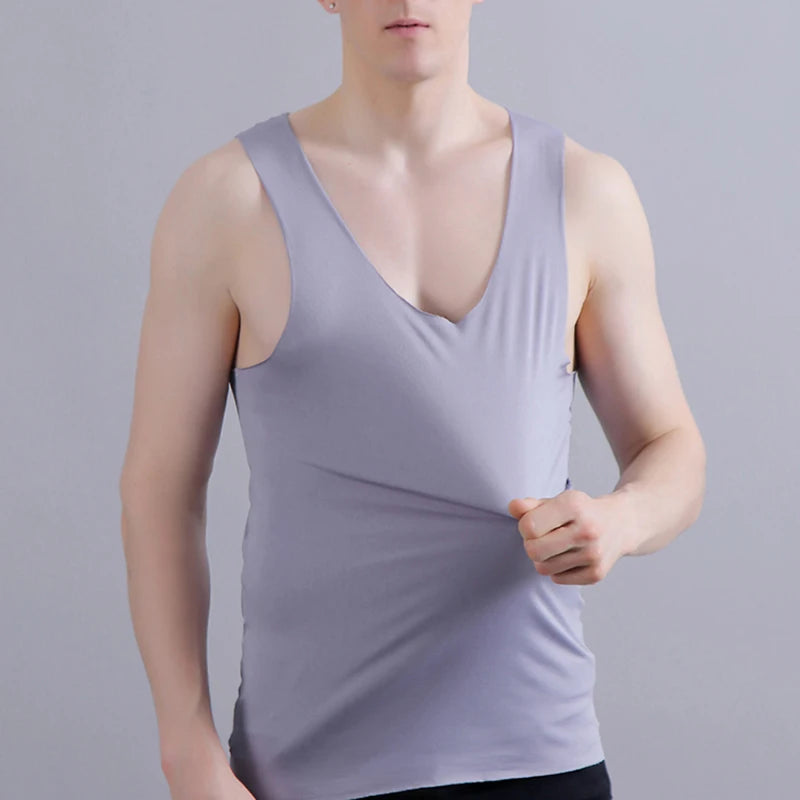 Seamless Herren Tanktop aus Seide