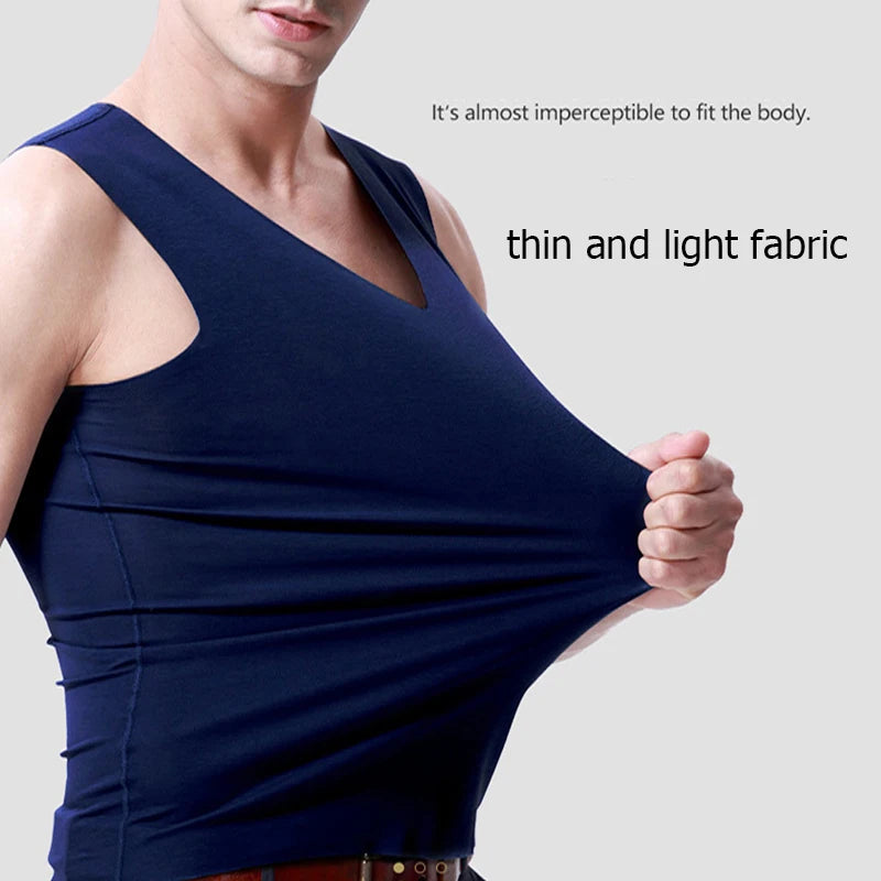 Seamless Herren Tanktop aus Seide