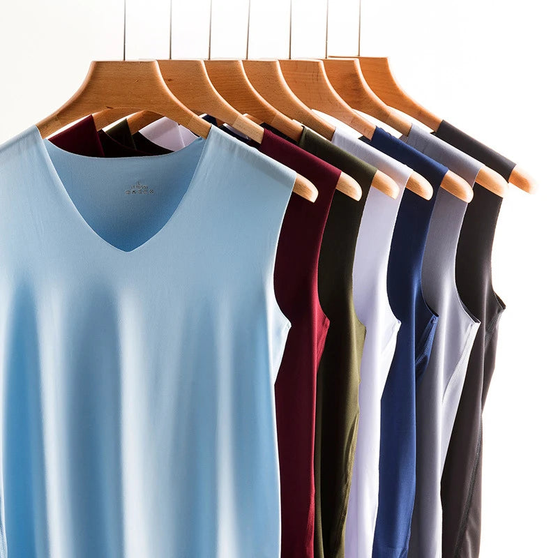 Seamless Herren Tanktop aus Seide